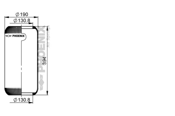 BURDUF SUSPENSIE PNEUMATICA PHOENIX 1 E 18 D - Piesa auto compatibila cu mai multe marci