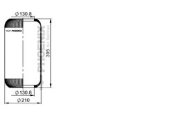 Burduf suspensie pneumatica Phoenix 1 E 21-6