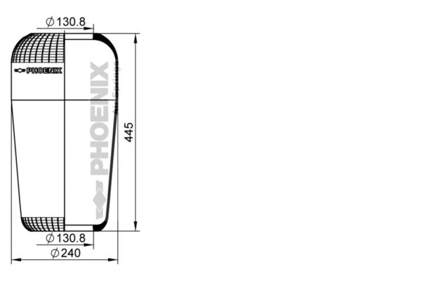BURDUF SUSPENSIE PNEUMATICA PHOENIX 1 F 21 C-2 - Piesa auto compatibila cu mai multe marci