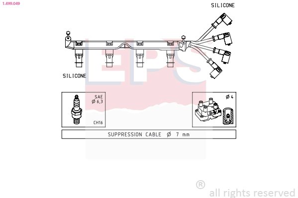 FISE BUJII EPS 1.499.049 - Compatibil cu RENAULT
