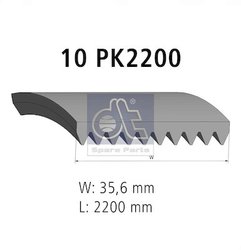 CUREA TRANSMISIE DT SPARE PARTS 1.51506 - Piesa auto compatibila cu mai multe marci