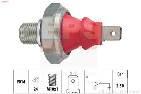 SENZOR PRESIUNE ULEI EPS 1.800.111 - Compatibil cu AUDI