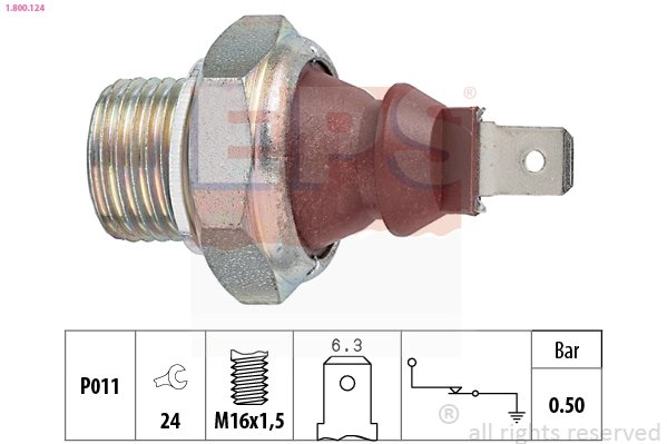 SENZOR PRESIUNE ULEI EPS 1.800.124 - Compatibil cu SKODA