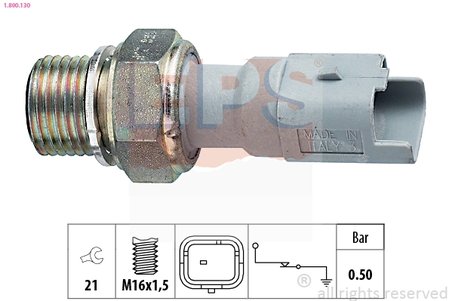 SENZOR PRESIUNE ULEI EPS 1.800.130 - Compatibil cu CITROEN, DS, FIAT, FORD, LANCIA, LAND ROVER, MAZDA, MINI, MITSUBISHI, NISSAN,