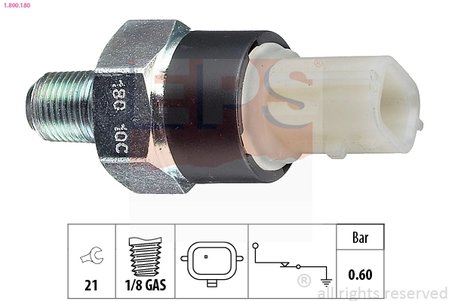 SENZOR PRESIUNE ULEI EPS 1.800.180 - Compatibil cu DACIA, LADA, MERCEDES-BENZ, NISSAN, RENAULT, SMART