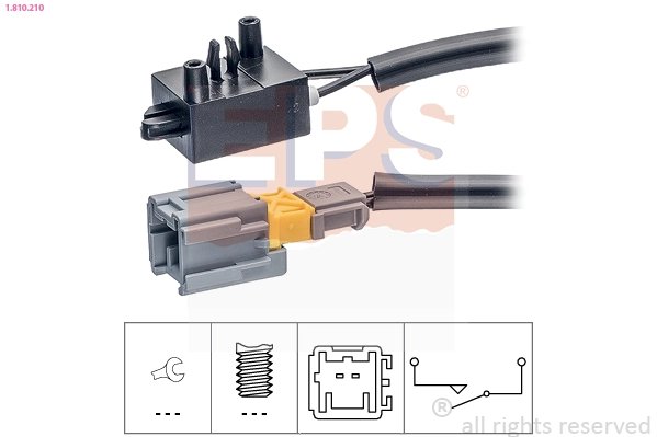 COMUTATOR ACTIONARE AMBREIAJ (TEMPOMAT) EPS 1.810.210 - Compatibil cu CITROEN, DS, FIAT, OPEL, PEUGEOT, TOYOTA, VAUXHALL