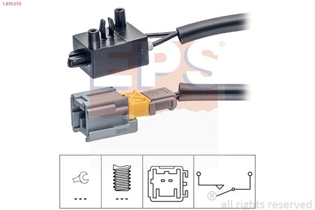 COMUTATOR ACTIONARE AMBREIAJ (TEMPOMAT) EPS 1.810.210 - Compatibil cu CITROEN, DS, FIAT, OPEL, PEUGEOT, TOYOTA, VAUXHALL