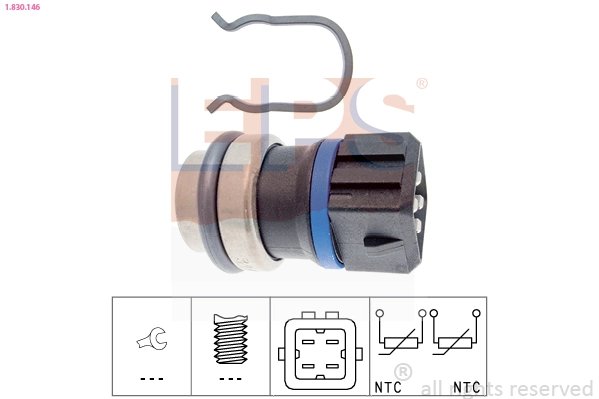 SENZOR TEMPERATURA LICHID RACIRE EPS 1.830.146 - Compatibil cu FORD, SEAT, SKODA, VW