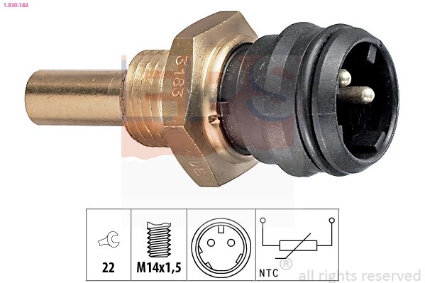 SENZOR TEMPERATURA LICHID RACIRE EPS 1.830.183 - Compatibil cu MERCEDES-BENZ, PUCH