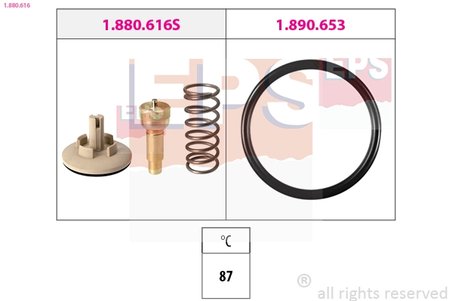 TERMOSTAT LICHID RACIRE EPS 1.880.616 - Compatibil cu AUDI, SEAT, SKODA, VW
