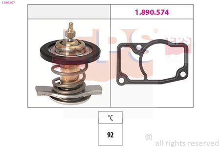 TERMOSTAT LICHID RACIRE EPS 1.880.607 - Compatibil cu OPEL, SAAB, VAUXHALL