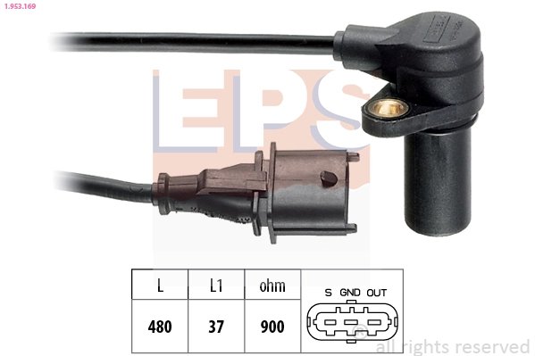 SENZOR IMPULSURI ARBORE COTIT EPS 1.953.169 - Compatibil cu ALFA ROMEO, FIAT, ISUZU, LANCIA, OPEL, VW