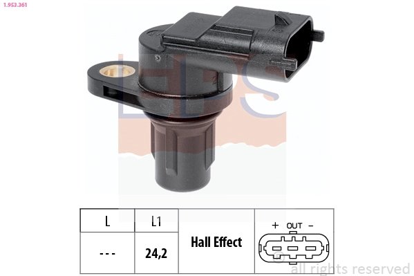 SENZOR, TURATIE MOTOR EPS 1.953.361 - Compatibil cu ALFA ROMEO, CHEVROLET, CHRYSLER, CITROEN, DODGE, FIAT, FORD, HYUNDAI, IVECO,