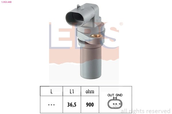 SENZOR IMPULSURI ARBORE COTIT EPS 1.953.440 - Compatibil cu ALFA ROMEO, CADILLAC, CHEVROLET, CHRYSLER, FIAT, JEEP, LANCIA, OPEL,
