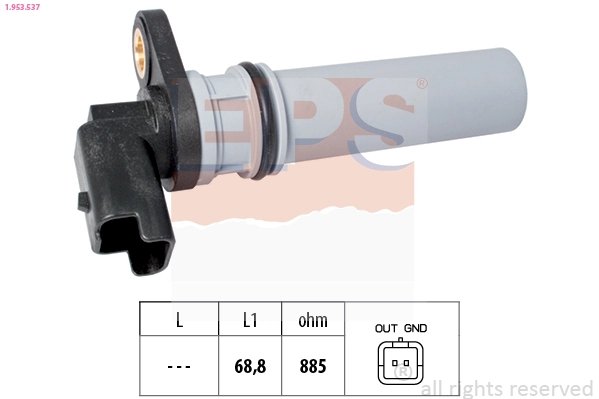 SENZOR, TURATIE MOTOR EPS 1.953.537 - Compatibil cu ALFA ROMEO, FIAT, LANCIA, OPEL, VAUXHALL