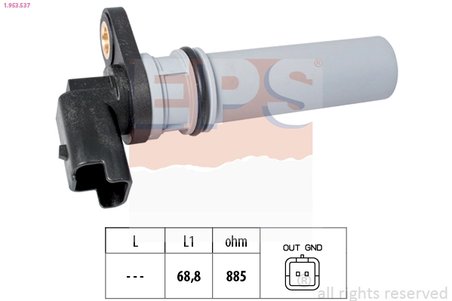 SENZOR, TURATIE MOTOR EPS 1.953.537 - Compatibil cu ALFA ROMEO, FIAT, LANCIA, OPEL, VAUXHALL