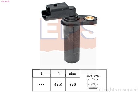 SENZOR IMPULSURI ARBORE COTIT EPS 1.953.538 - Compatibil cu DACIA, NISSAN, RENAULT