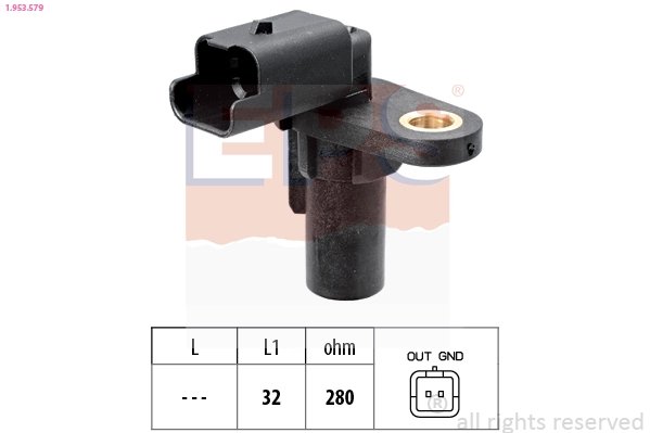 SENZOR IMPULSURI ARBORE COTIT EPS 1.953.579 - Compatibil cu NISSAN, OPEL, RENAULT, VAUXHALL