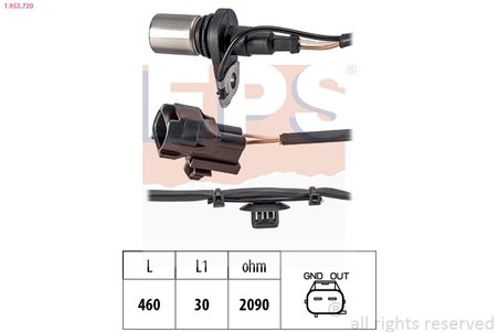 SENZOR IMPULSURI ARBORE COTIT EPS 1.953.720 - Compatibil cu TOYOTA