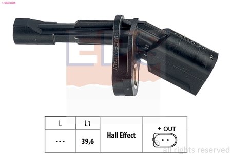 SENZOR ABS EPS 1.960.008 - Compatibil cu AUDI, SEAT, SKODA, VW