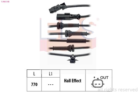 Senzor ABS EPS 1.960.148
