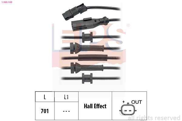 SENZOR ABS EPS 1.960.169 - Compatibil cu RENAULT