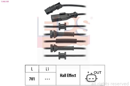 SENZOR ABS EPS 1.960.169 - Compatibil cu RENAULT