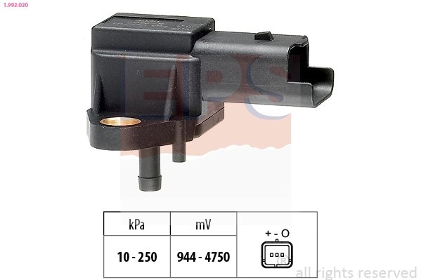 SENZOR PRESIUNE AER EPS 1.993.030 - Compatibil cu CITROEN, PEUGEOT, SUZUKI