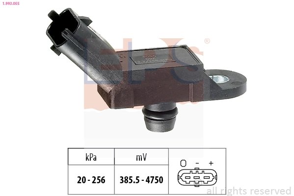 SENZOR PRESIUNE AER EPS 1.993.055 - Compatibil cu ABARTH, ALFA ROMEO, FIAT, FORD, LANCIA, NISSAN, OPEL, RENAULT, SMART, SUBARU, 