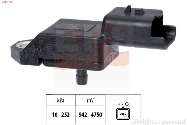 SENZOR PRESIUNE AER EPS 1.993.113 - Compatibil cu CITROEN, FIAT, FORD, LANCIA, MAZDA, PEUGEOT, TOYOTA