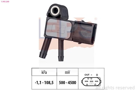 SENZOR PRESIUNE AER EPS 1.993.269 - Compatibil cu CHRYSLER, DODGE, JEEP, LANCIA, MERCEDES-BENZ, SMART