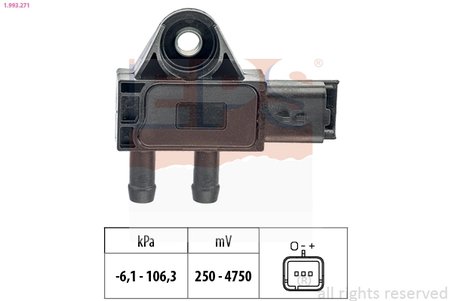 SENZOR PRESIUNE AER EPS 1.993.271 - Compatibil cu CITROEN, DS, FIAT, LANCIA, MINI, MITSUBISHI, OPEL, PEUGEOT, TOYOTA, VAUXHALL