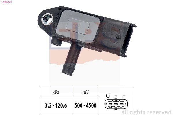 SENZOR PRESIUNE AER EPS 1.993.273 - Compatibil cu ALFA ROMEO, CADILLAC, CHEVROLET, CHRYSLER, DODGE, FIAT, FORD, JEEP, LANCIA, OP