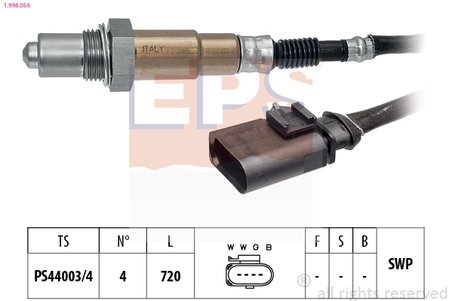 SONDA LAMBDA EPS 1.998.056 - Compatibil cu AUDI, SEAT, SKODA, VW