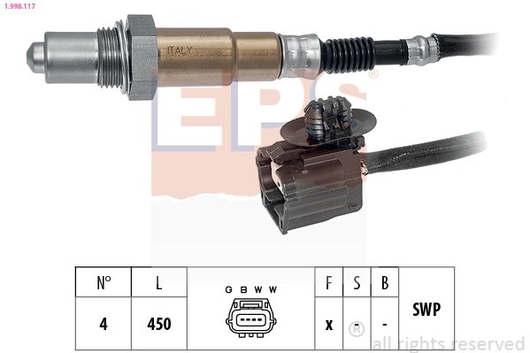 SONDA LAMBDA EPS 1.998.117 - Compatibil cu RENAULT