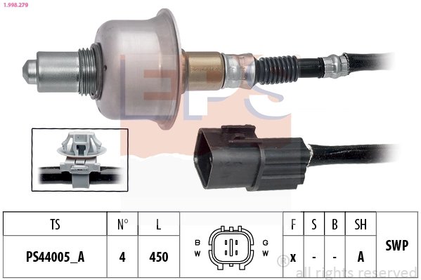 SONDA LAMBDA EPS 1.998.279 - Compatibil cu HYUNDAI, KIA
