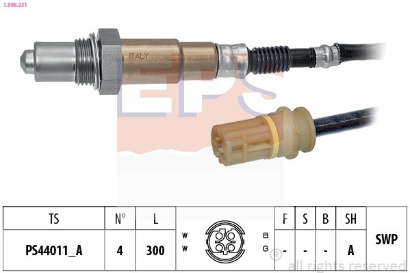 SONDA LAMBDA EPS 1.998.331 - Compatibil cu BMW
