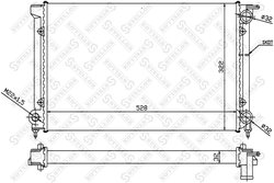 Radiator racire motor Stellox 10-25000-SX