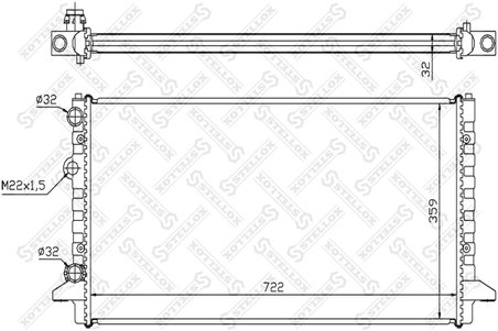 Radiator racire motor Stellox 10-25011-SX