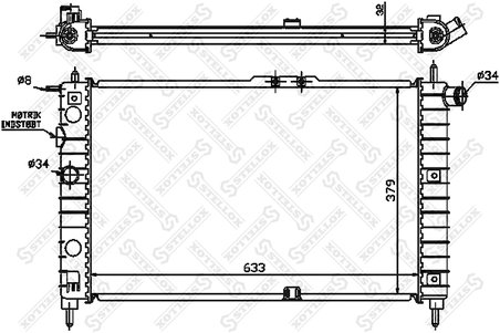 Radiator racire motor Stellox 10-25015-SX