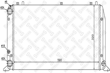 Radiator racire motor Stellox 10-25016-SX