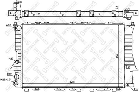 Radiator racire motor Stellox 10-25018-SX