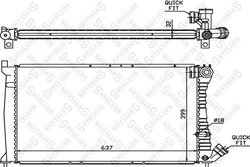 Radiator racire motor Stellox 10-25025-SX