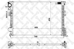 Radiator racire motor Stellox 10-25028-SX