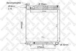 Radiator racire motor Stellox 10-25035-SX