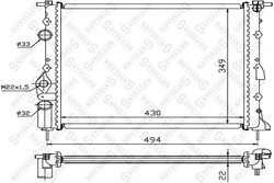 Radiator racire motor Stellox 10-25040-SX