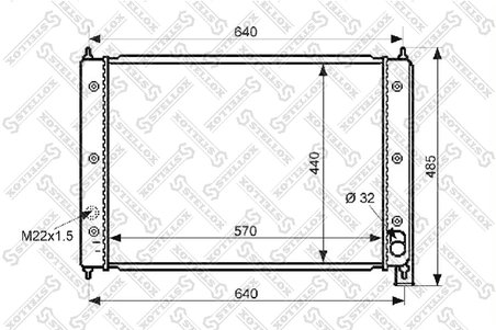 Radiator racire motor Stellox 10-25042-SX