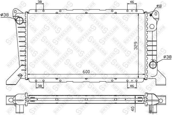 Radiator racire motor Stellox 10-25056-SX