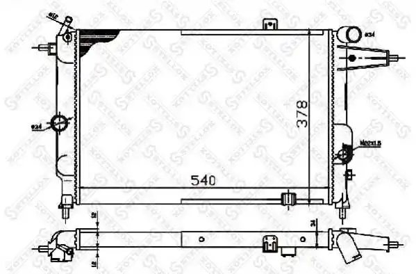 Radiator racire motor Stellox 10-25059-SX