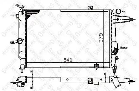 Radiator racire motor Stellox 10-25059-SX